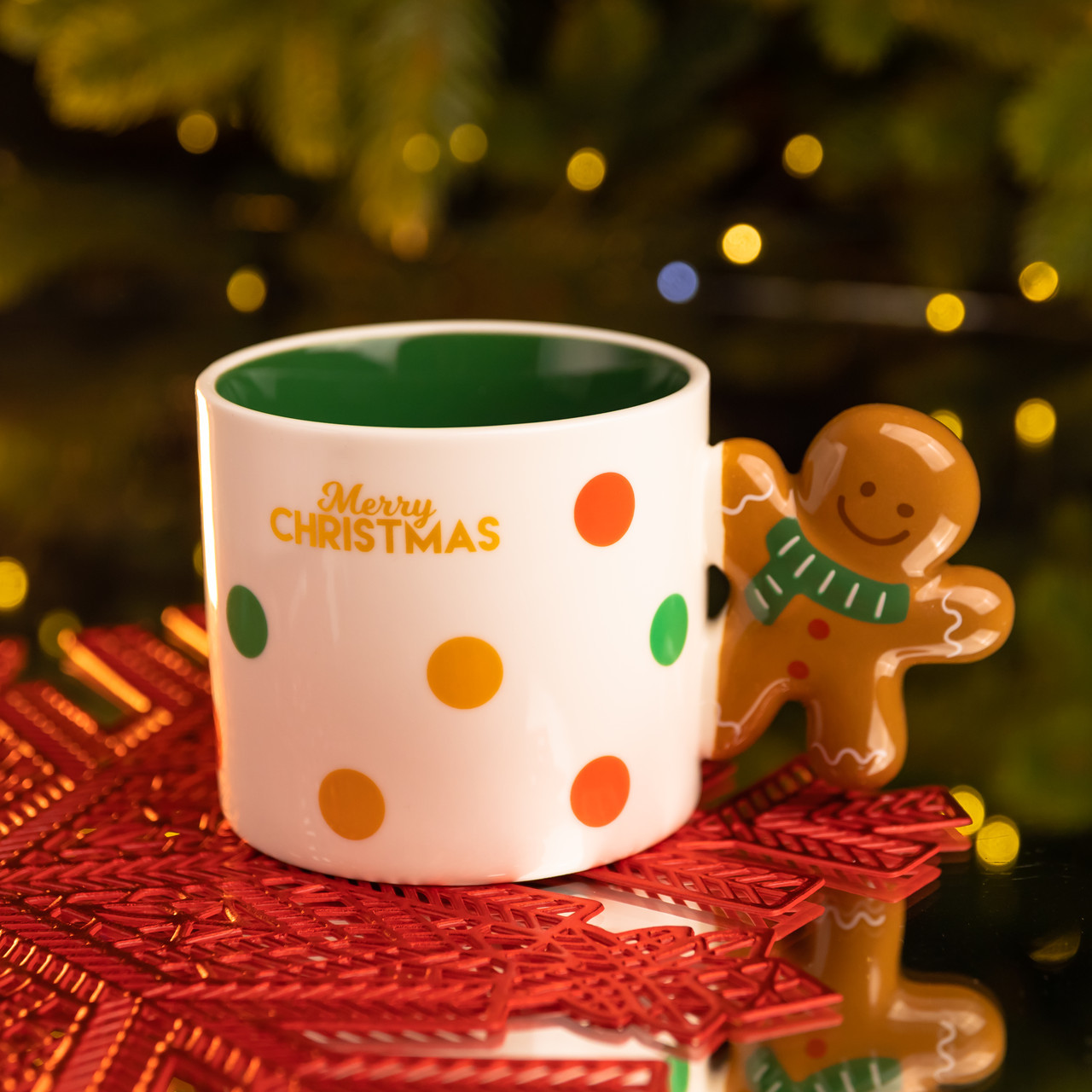 Чашка порцелянова новорічна Merry Christmas 350 (мл) Yiwu FM-CS-51WGR, фото 1