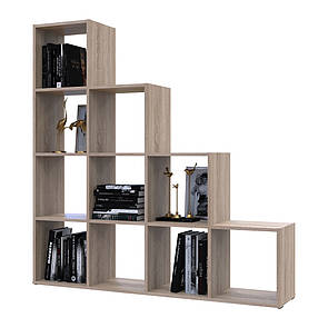 Стелаж Doros Степ 4х4 Дуб сонома відкритий 136.2х28.8х140.7 DRS-011770 (41516165)