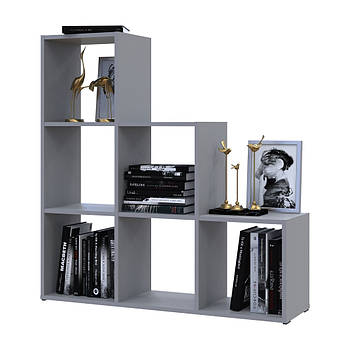 Стелаж Doros Степ 3х3 Сірий відкритий 102.6х28.8х106.1 DRS-011767 (41516178)