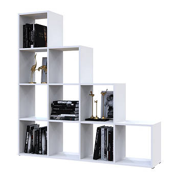 Стелаж Doros Степ 4х4 Білий відкритий 136.2х28.8х140.7 DRS-011768 (41516166)