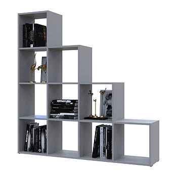 Стелаж Doros Степ 4х4 Сірий відкритий 136.2х28.8х140.7 DRS-011772 (41516179)