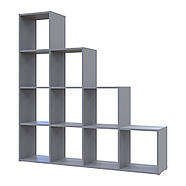 Стелаж Doros Степ 4х4 Сірий відкритий 136.2х28.8х140.7 DRS-011772 (41516179), фото 2