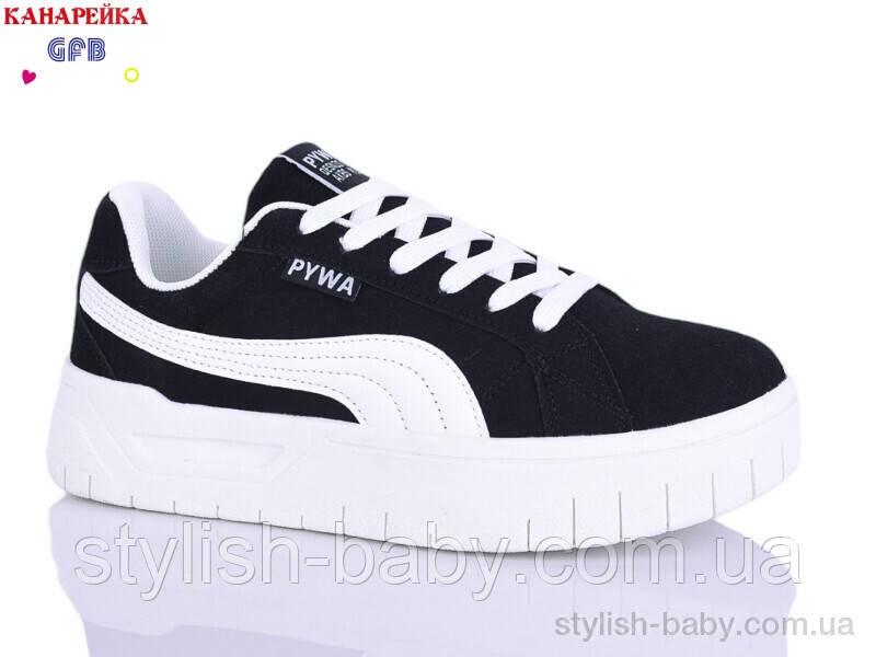 Підліткове взуття гуртом. Підліткові кросівки 2026 бренда GFB — Канарейка (рр. с 36 по 41)