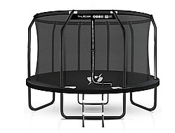 Батут THUNDER INSIDE ELITE з внутрішньою сіткою 14 футів 427 см чорний