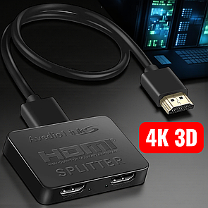 Сплітер Перемикач Avedio Links 1573 1 вхід 2 виходи HDMI 2K 4K ULTRA HD 1080P 3D