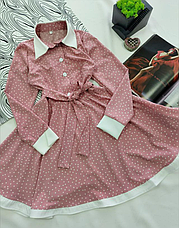 Сукня в горох для дівчинки Сюзана, софт розміри 116-164, фото 3