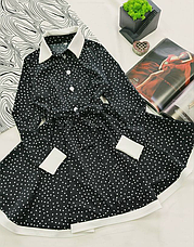 Сукня в горох для дівчинки Сюзана, софт розміри 116-164, фото 4