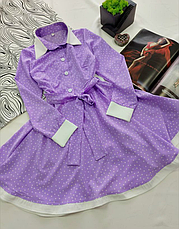 Сукня в горох для дівчинки Сюзана, софт розміри 116-164, фото 2