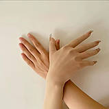 Еластичні рукавиці з нігтями, імітація жіночої руки, фото 4