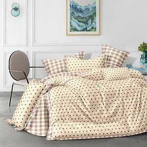 Підліткова постільна білизна Сатин Картаті сердечка MERISET - Підлітковий 1,5