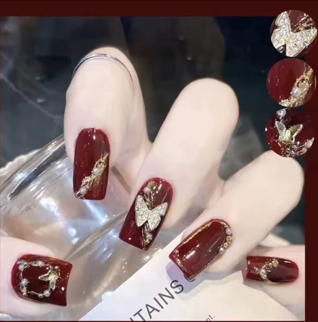 Еластичні рукавиці з нігтями, імітація жіночої руки, фото 1