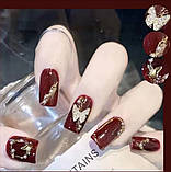 Еластичні рукавиці з нігтями, імітація жіночої руки, фото 3