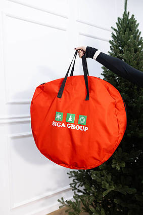 Сумка для різдв'яного вінка 0,15*0,7м червона Д 70 см