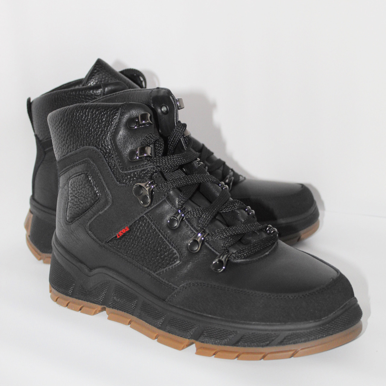 Ikos чоловічі черевики з натуральним хутром, фото 1