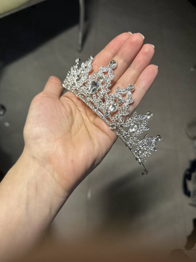 Діадема тіара весільна, корона, діадема срібна - фото покупців 1