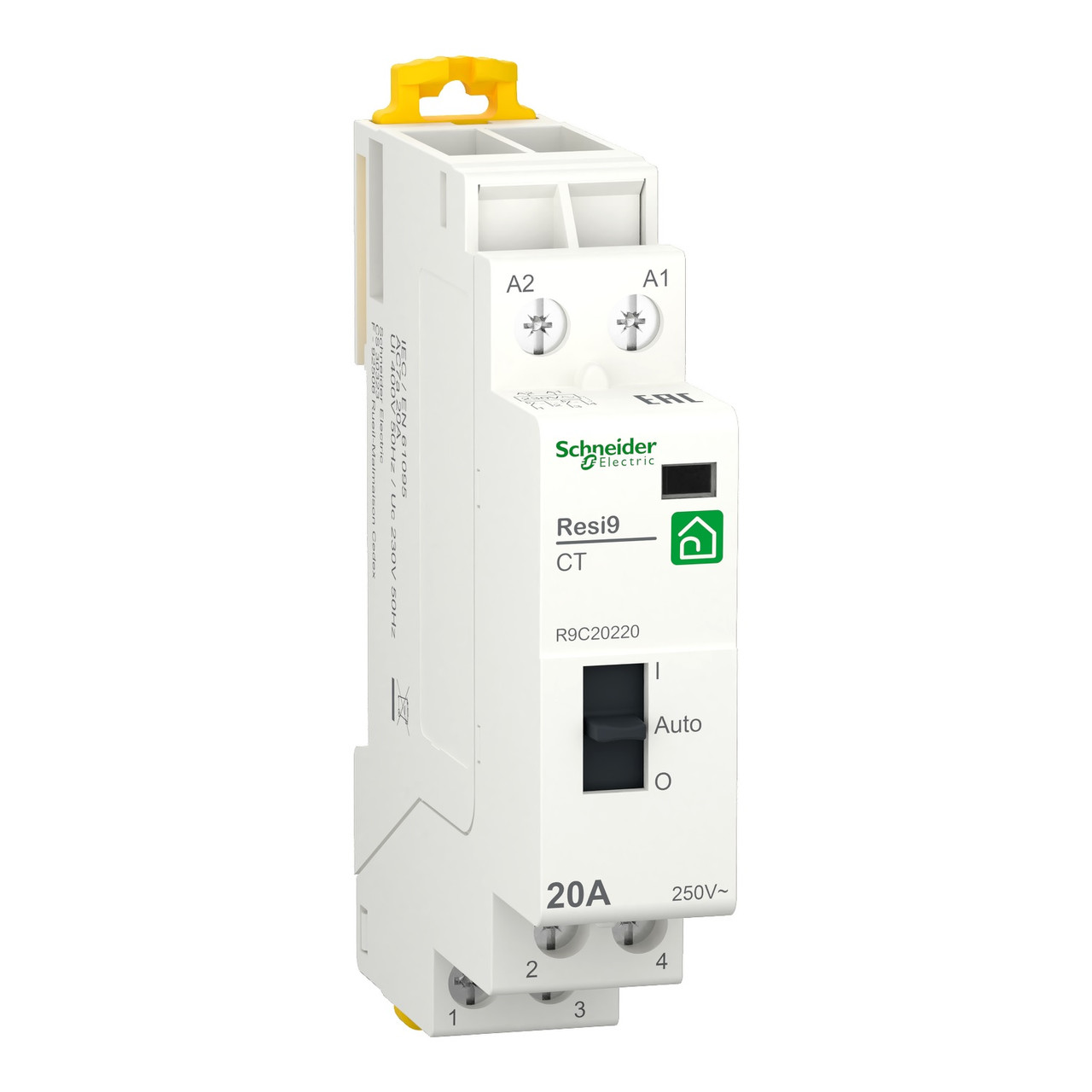 Модульний контактор 20A, 1P+N, 2NO, ~230В 50Гц, Schneider Electric, Resi9, R9C20220, фото 1