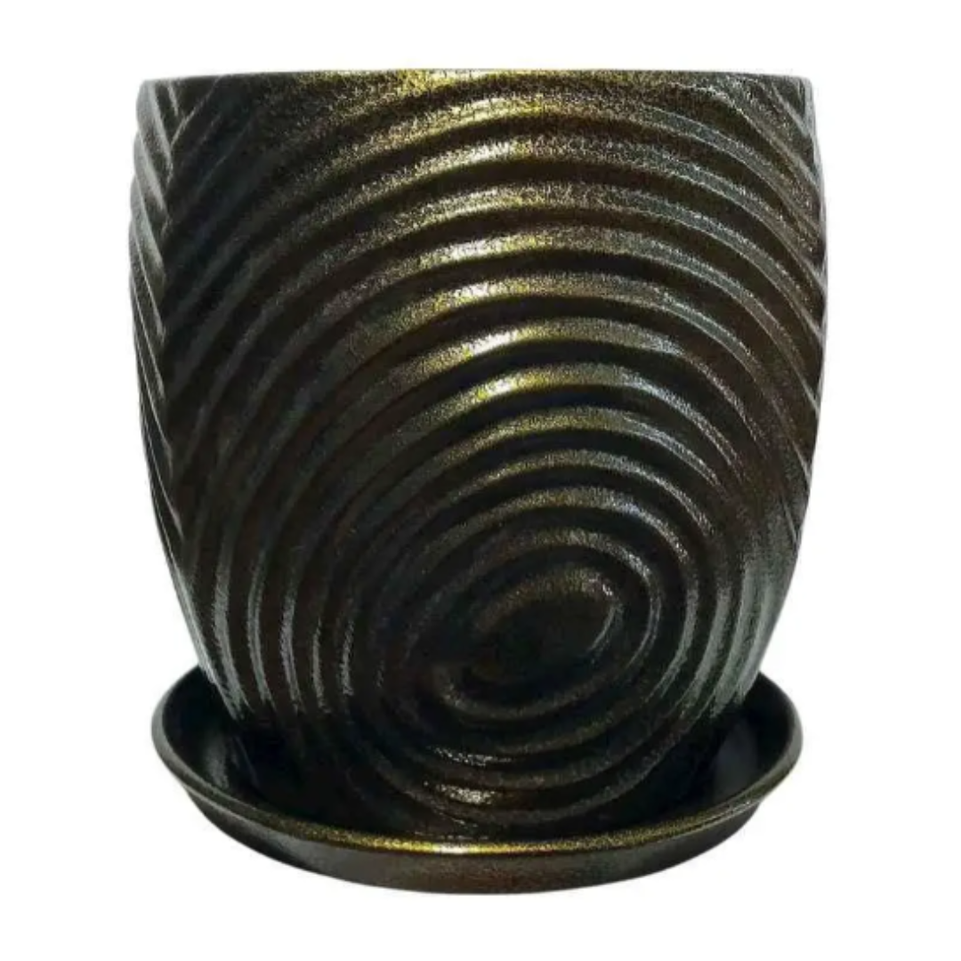 Уцінка! Горщик керамічний Пеньок антика 10л ТМ"Авангард", фото 1