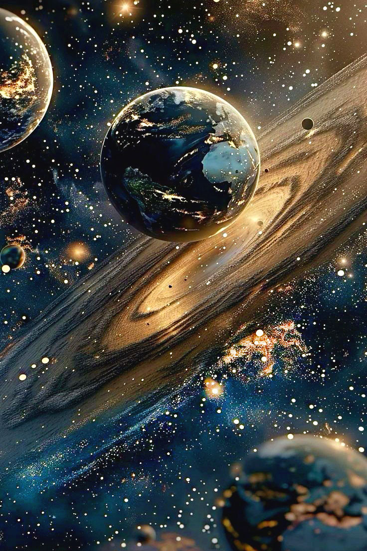 Алмазна мозаїка Зоряний простір My-Art AR-3319 (40 x 60 см) + стрази AB+FD на підрамнику, фото 1