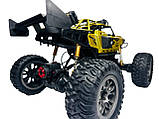 Великий джип машинка на радіоуправлінні повнопривідна для бездоріжжя з підсвіткою та паром Довжина 48 см Великі джипи на пульті, фото 9