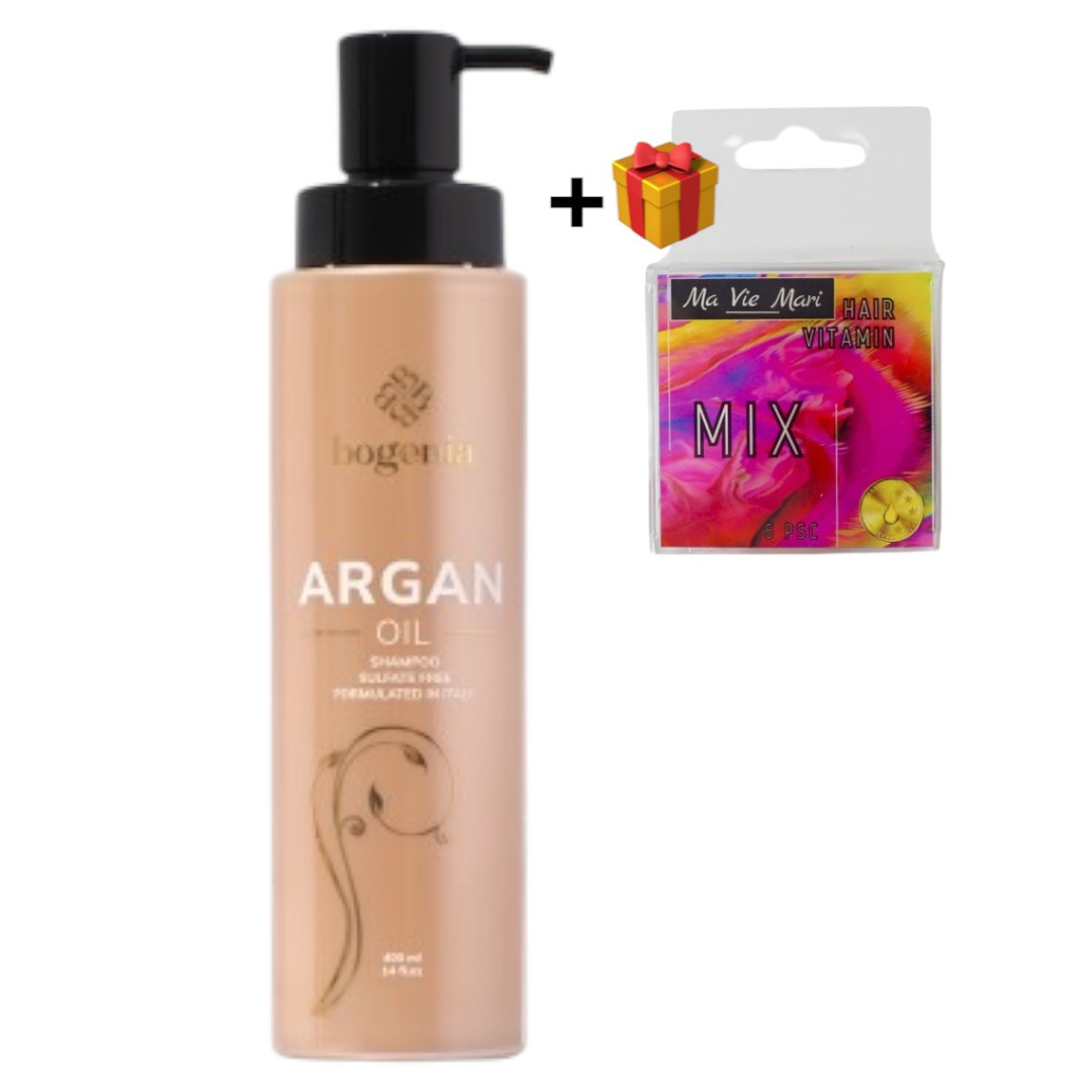 Шампунь для волосся з аргановою олією Bogenia BG411 400 мл, фото 1