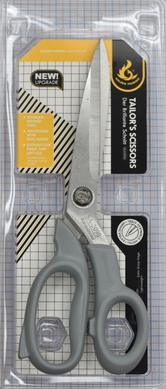 Ножиці кравецькі сірі Golden Phoenix №9 (230mm), фото 1