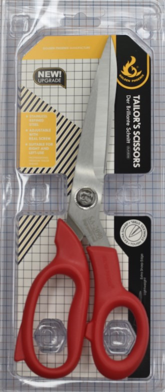 Ножиці кравецькі червоні Golden Phoenix №9 (230mm), фото 1