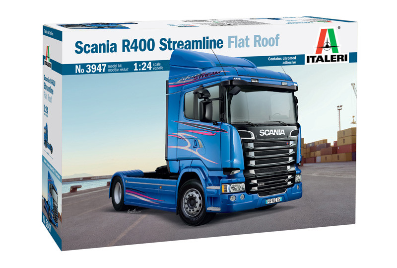 1/24 Italeri 3947 шведський вантажний автомобіль Scania R400 Streamline Flat Roof, фото 1