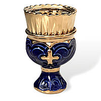 Лампада синя керамічна