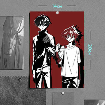 "Тсугино Хару і Маено Акі (Зено Ремейк / Zeno Remake)" плакат (постер) розміром А5 (14х20см)