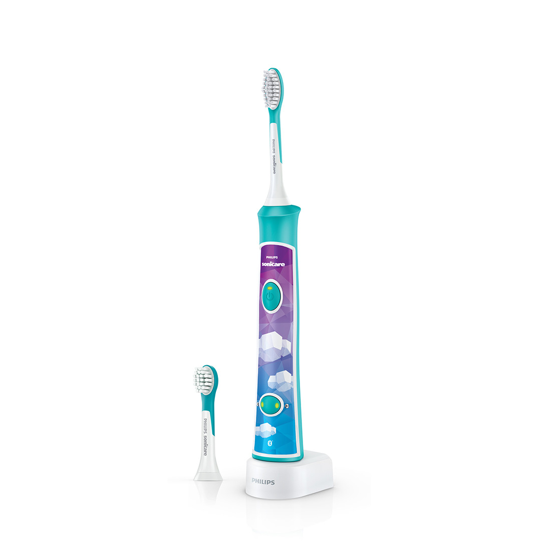 Дитяча електрична звукова зубна щітка Philips HX6322/04 Sonicare For Kids, блакитна, від 3 років, 2 насадки, 0.5 Вт, фото 1