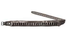 Патронташ на пояс відкритий на 24 патрони 12 калібру (шкіра, коричневий)