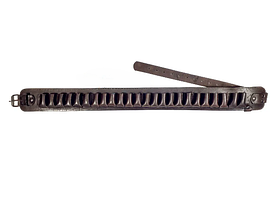 Патронташ на пояс відкритий економ на 24 патрони 12 калібру (шкіра, коричневий)