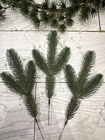 Гілочка ялини зелена. Ялинова гілка для новорічного декору (27 см)