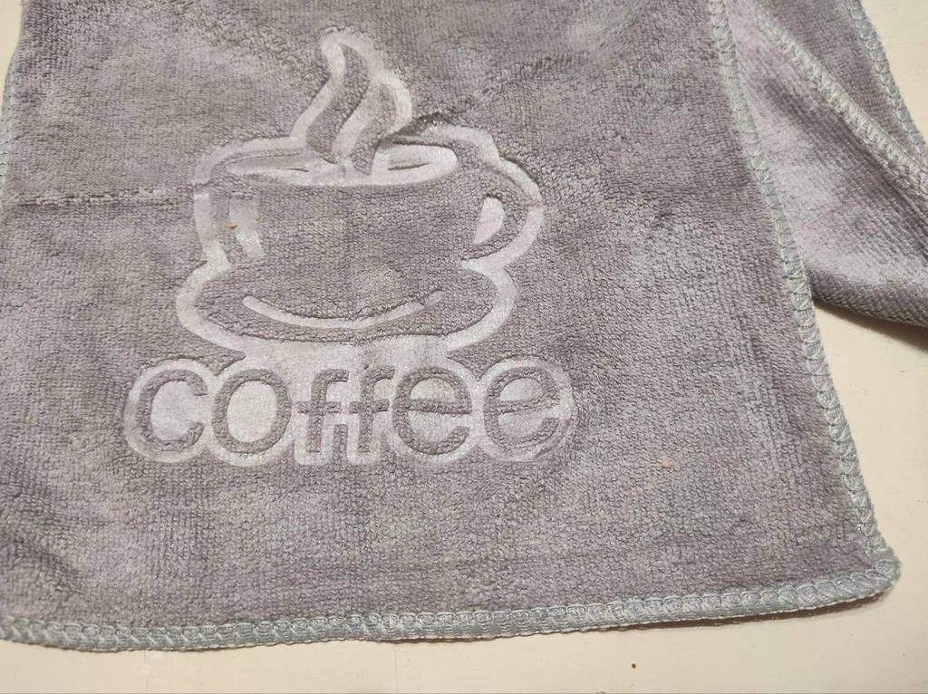 Рушник кухонний мікрофібра Malloory home Чашка кави 25х50см - фото покупців 1