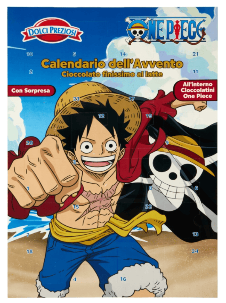 Адвент календар Dolci Preziosi One Piece Advent Calendar 220г, фото 1