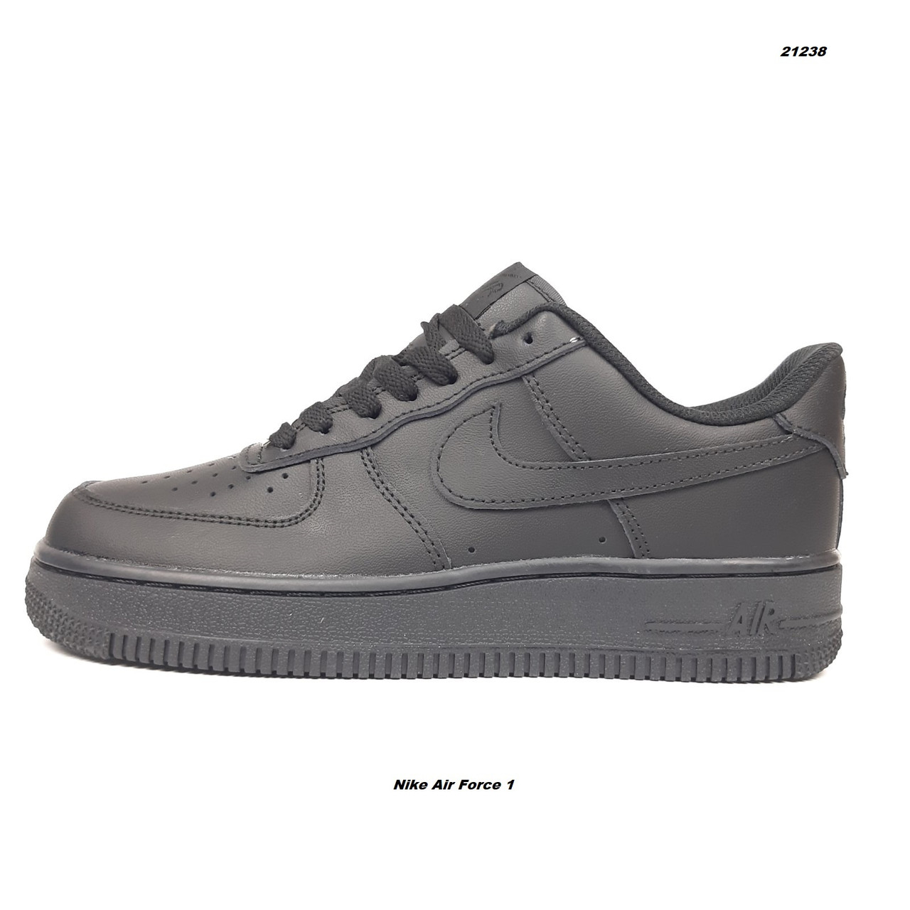 Nike Air Force 1 Low Black чорні, фото 1