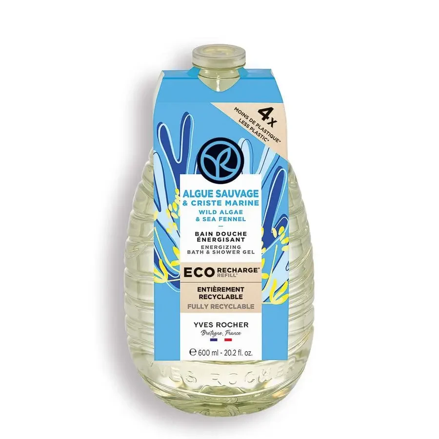 Гель для ванни та душу Морські водорості рефіл Ів Роше Yves Rocher, 600 мл, фото 1