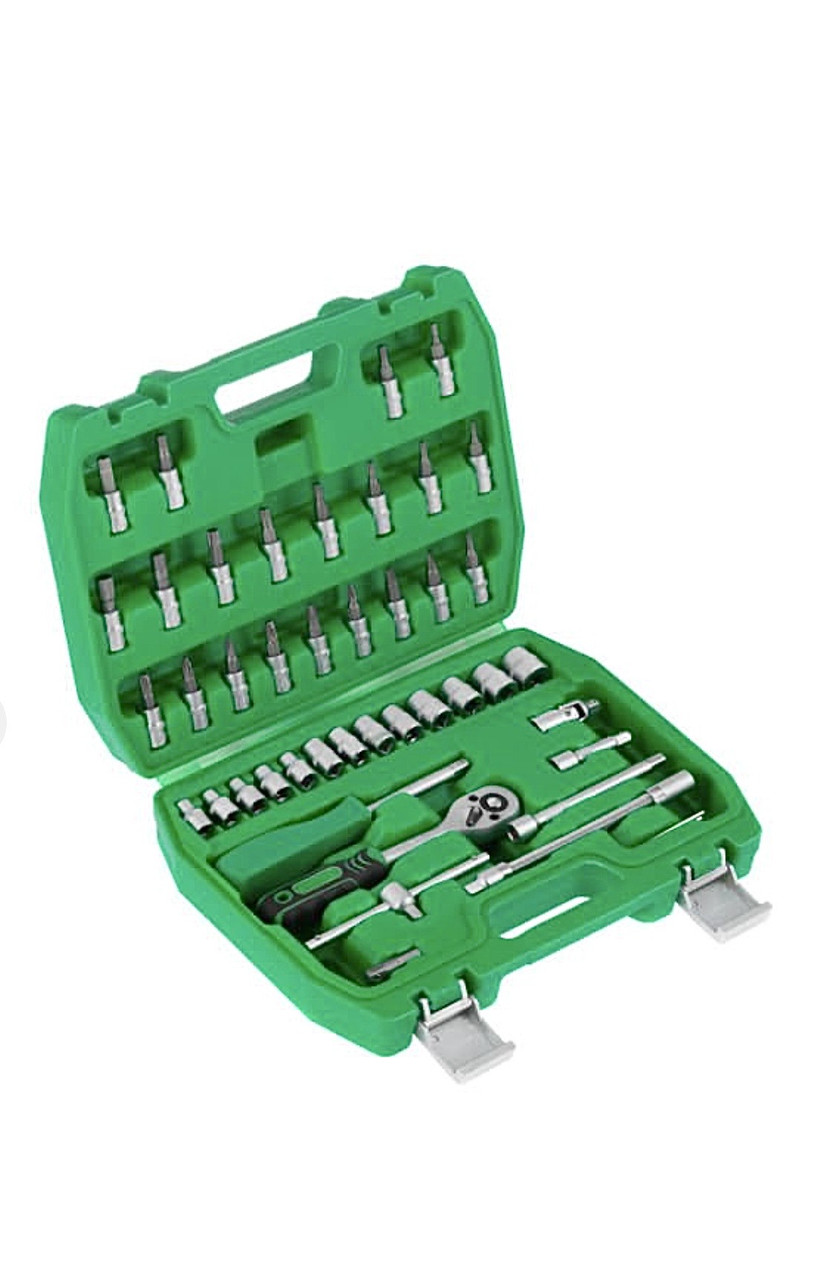 Набір інструментів "Intertool 1/4" ET-6046" (46 одиниць).