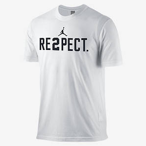 Футболка біла Air Jordan Respect Джордан Респект чоловіча літня