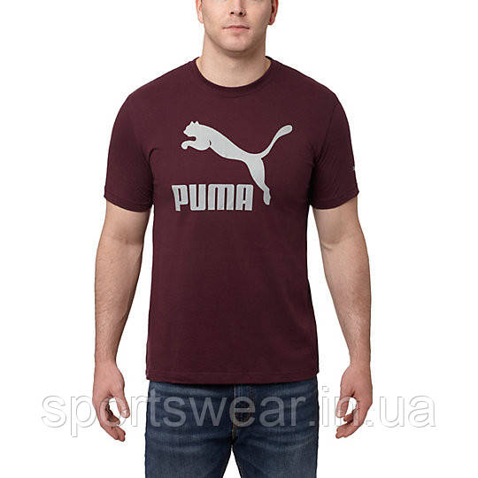 Футболка бордова Puma чоловіча "" В стилі Puma ""