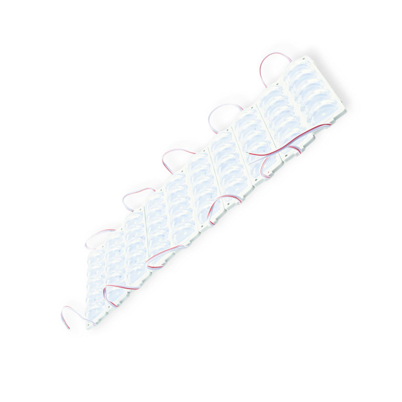 Модуль світлодіодний 12V Білий 5 SMD 5050 0, 72W 3D Лінза (10шт) Megalight SVS-01618, фото 1