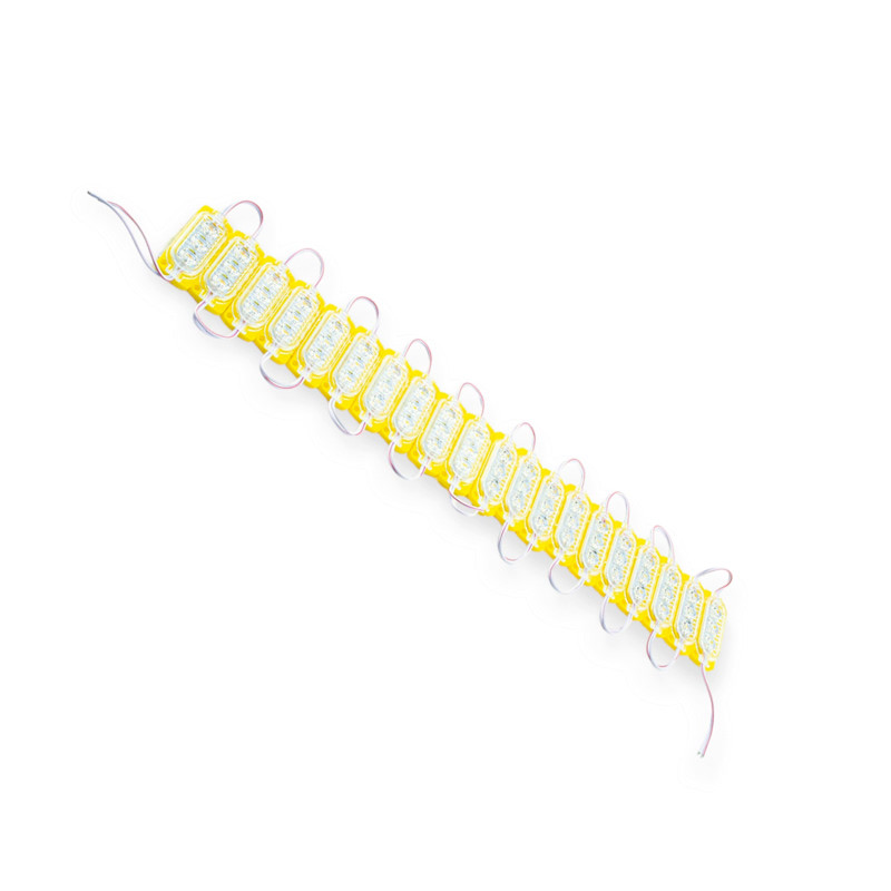 Модуль світлодіодний 12V Жовтий 3 SMD 2835 0.6W 3D (20шт) Megalight SVS-12V H6023-2835-3D Y (0,6W), фото 1