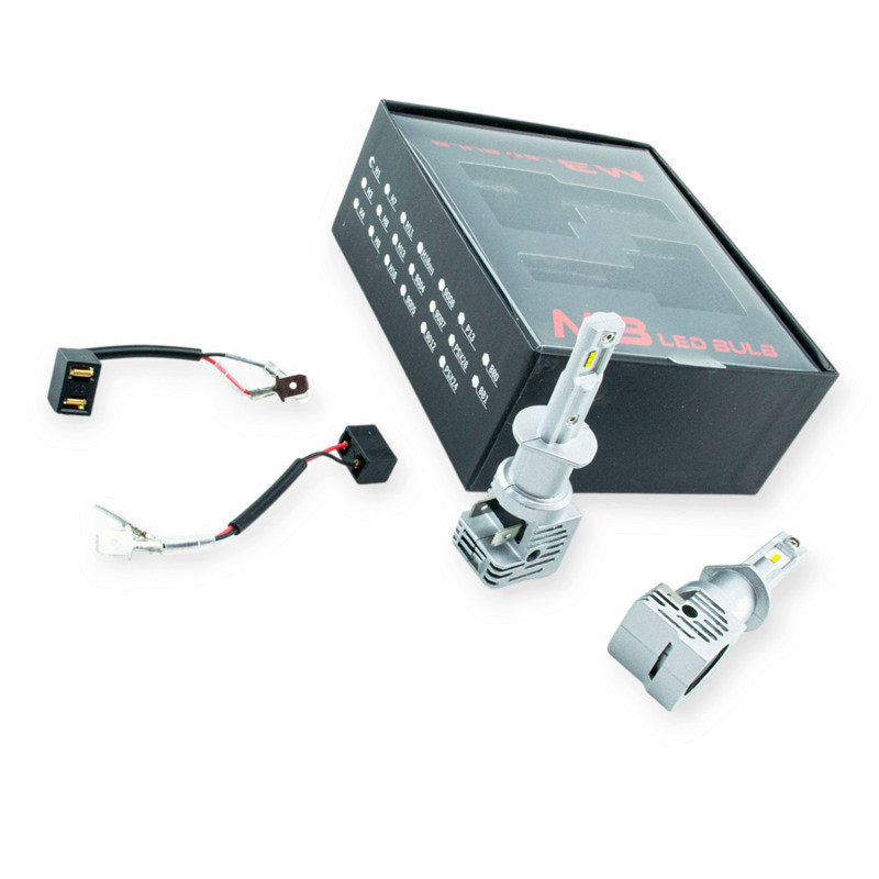 Автолампа LED H1 12V-24V M3 silver 6500K 6500L 48W радіатор Optimal-L SVS-OPL-M3-H1 Silver, фото 1