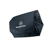 Сумка - органайзер в багажник 500х300х300мм L чорна, Oxford вишивка Mercedes-Benz на липучках Автокомфорт