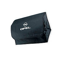 Сумка - органайзер в багажник 500х300х300мм L чорна, Oxford вишивка Opel на липучках Автокомфорт