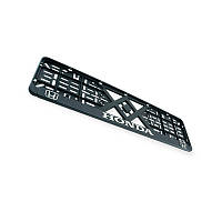 Рамка під номер книжка "honda" рельєфна хром EurotermiX SVS-HONDA  SPR