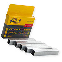 Скоби для степлера будівельного прямокутні 8х11,3мм 1000 шт Сила SVS-680102
