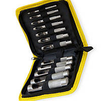 Набір просічок для вирубування прокладок 12 шт, 3-19 мм (чохол тканина) Sigma SVS-4328431