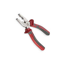 Плоскогубці 200мм червоно-сірі ручки Intertool SVS-HT-0106