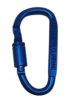 Карабін Solve із муфтою Aluminum Carabine Синій до 100 кг алюмінієвий сплав Screwlock KT7000804